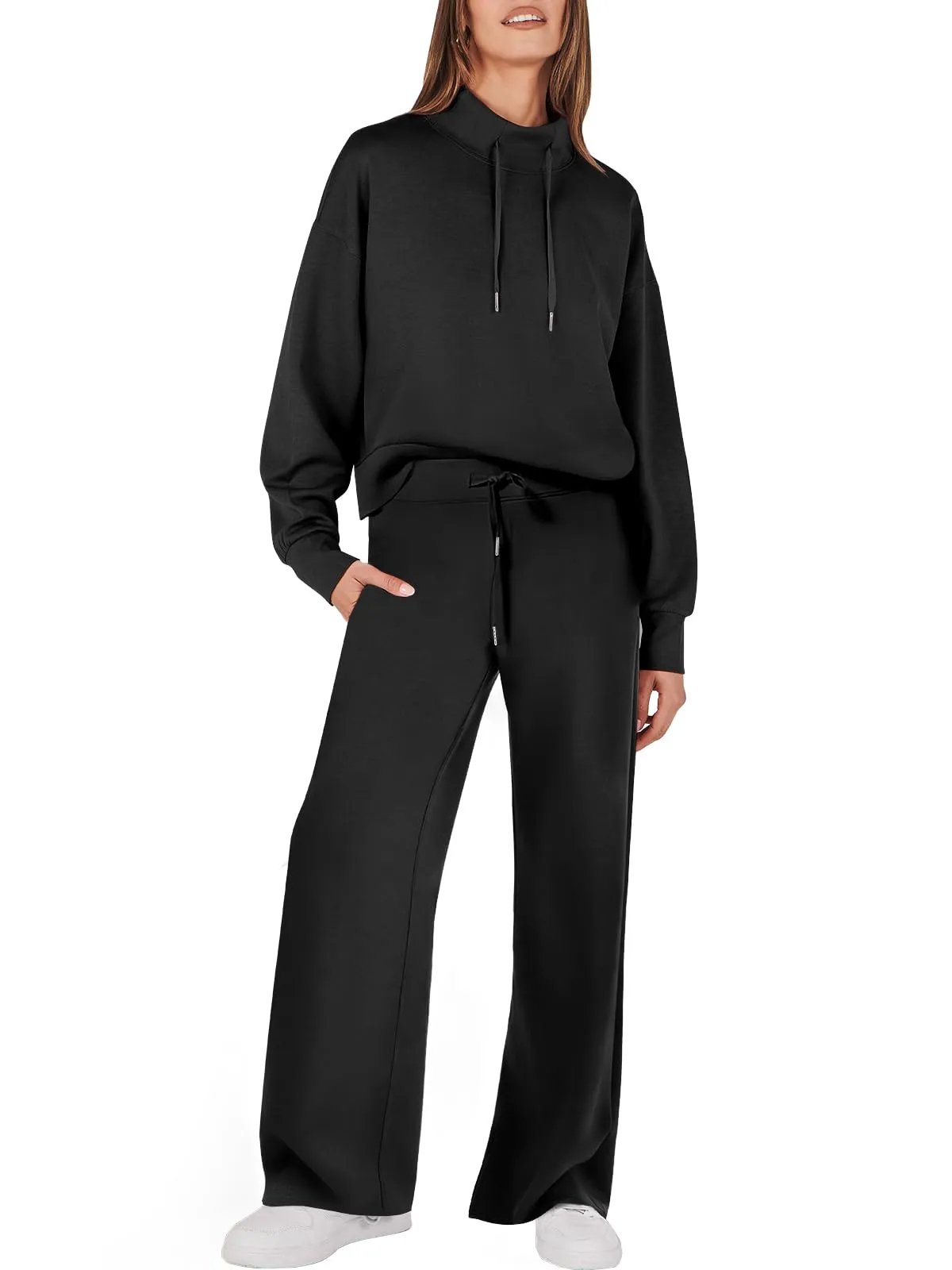 Judith | Women's Hoodie & Wide-Leg Trouser Lounge Set