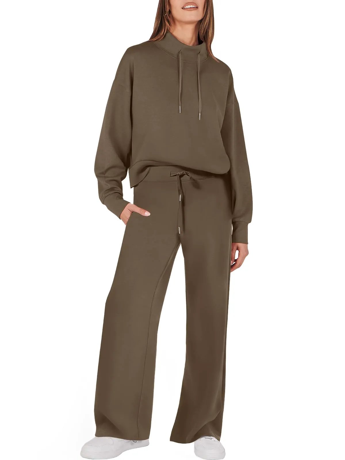Judith | Women's Hoodie & Wide-Leg Trouser Lounge Set