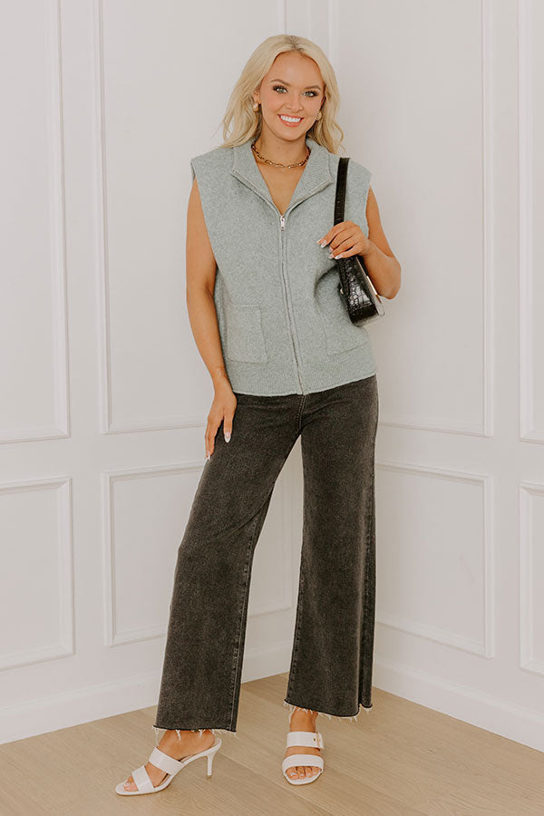 Renata-Katharine | Women's Knit Zip Vest