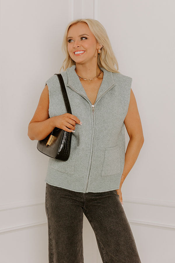 Renata-Katharine | Women's Knit Zip Vest