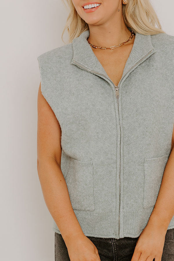 Renata-Katharine | Women's Knit Zip Vest