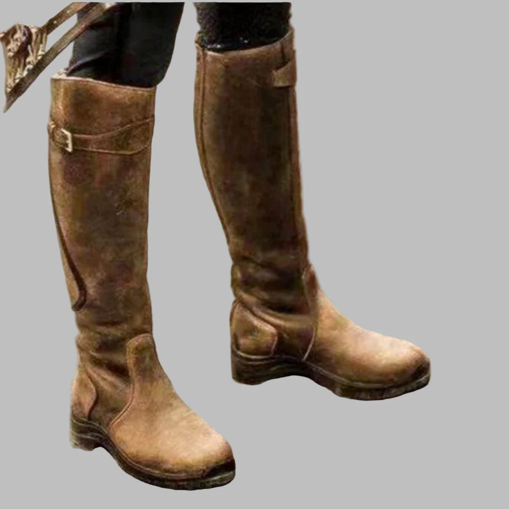Birgit-Margot | Women's Leather-Look Knee-High Boots