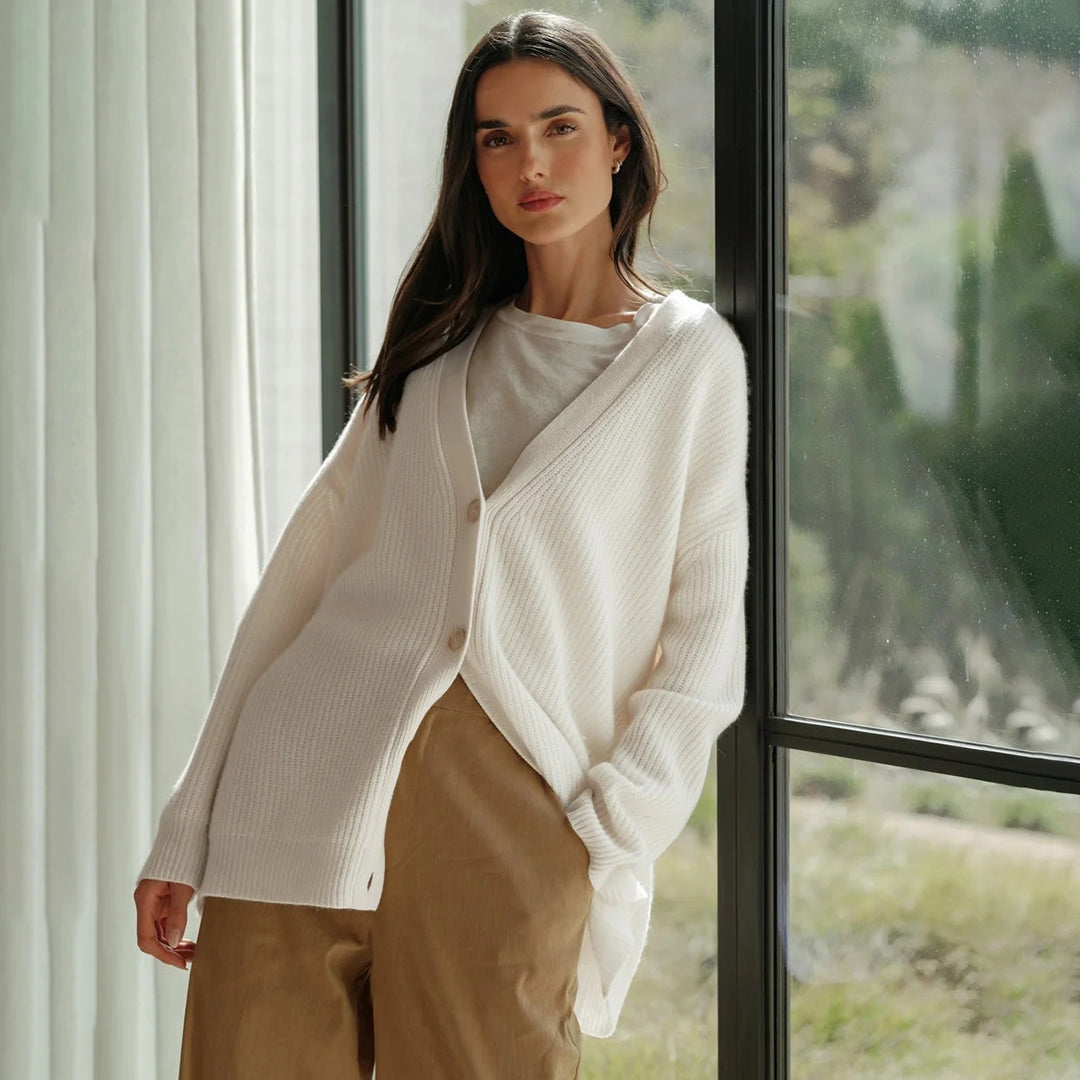 Hazel | Women's Oversized Ribbed Cardigan