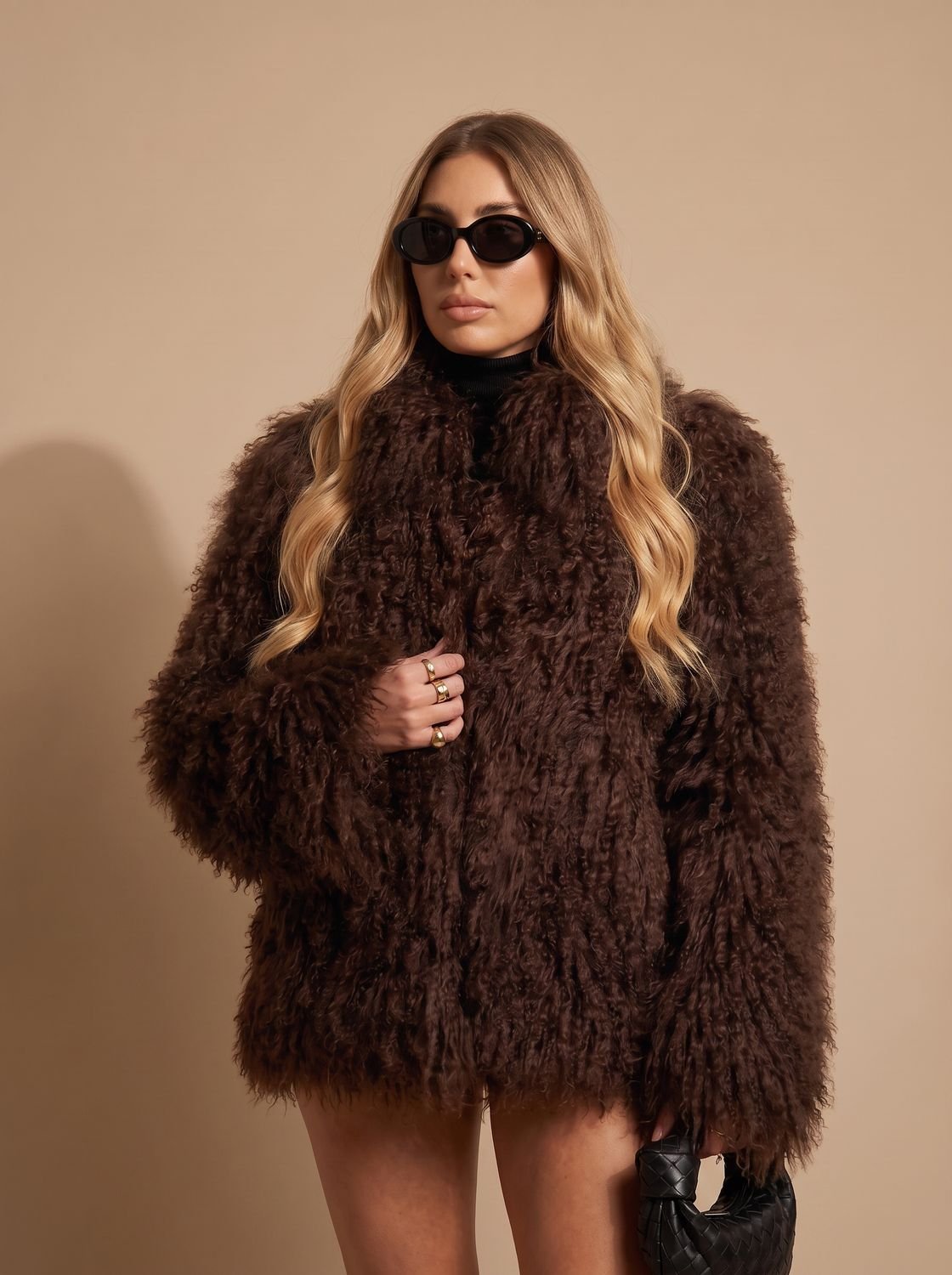 Opal | Women's Oversized Shaggy Teddy Coat