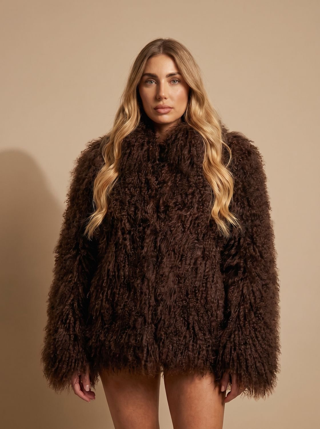 Opal | Women's Oversized Shaggy Teddy Coat