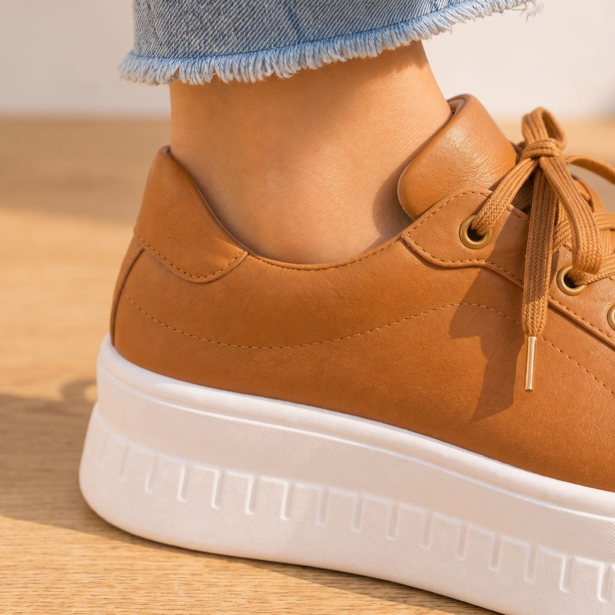 Nadine | Women's Platform Lace-Up Sneakers