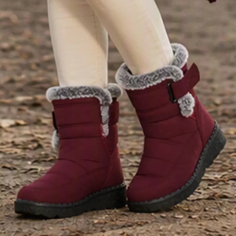 Adele | Women's Plush-Trim Winter Ankle Boots