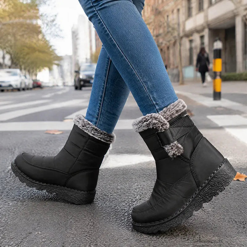 Adele | Women's Plush-Trim Winter Ankle Boots