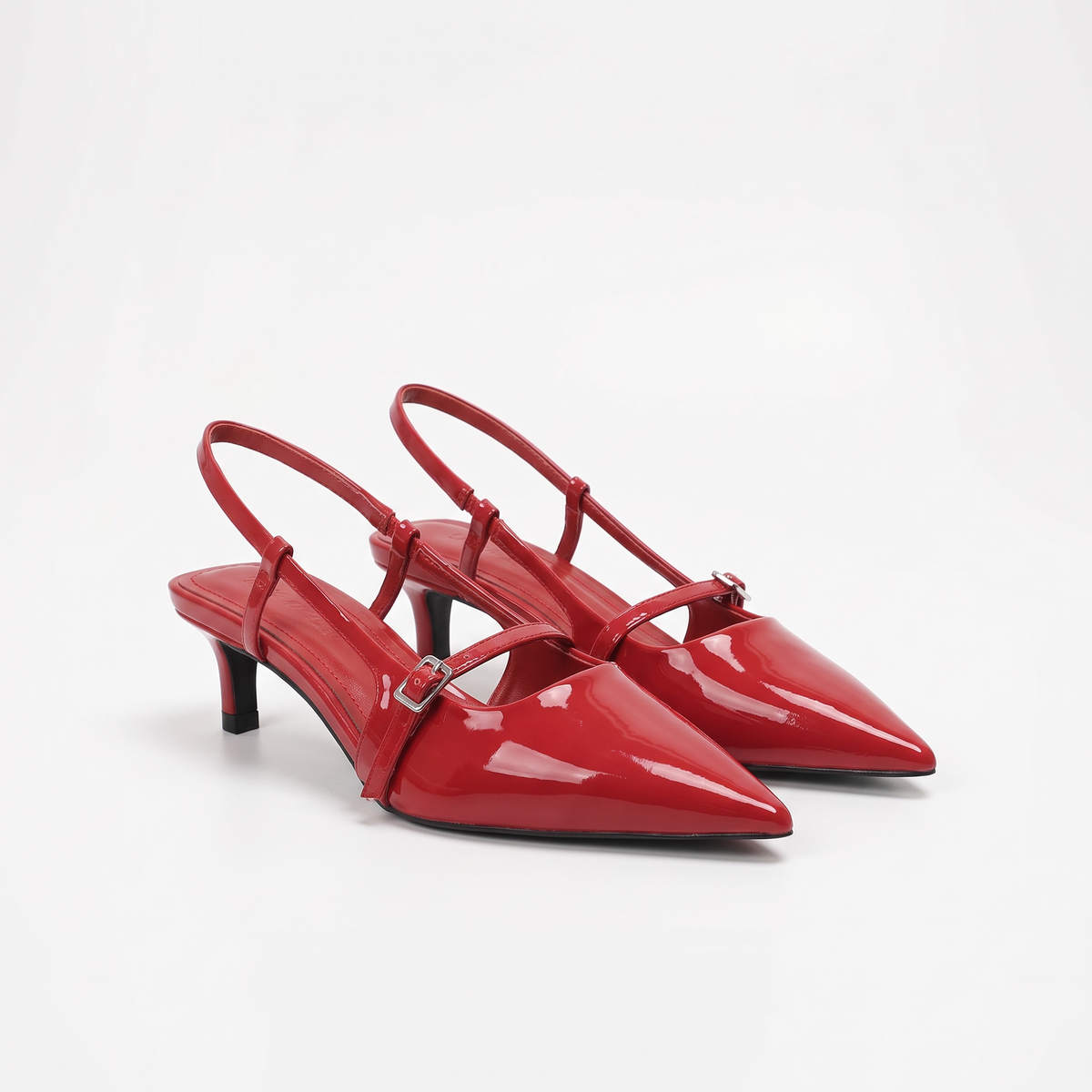 Cordelia | Women's Pointed Slingback Kitten Heels