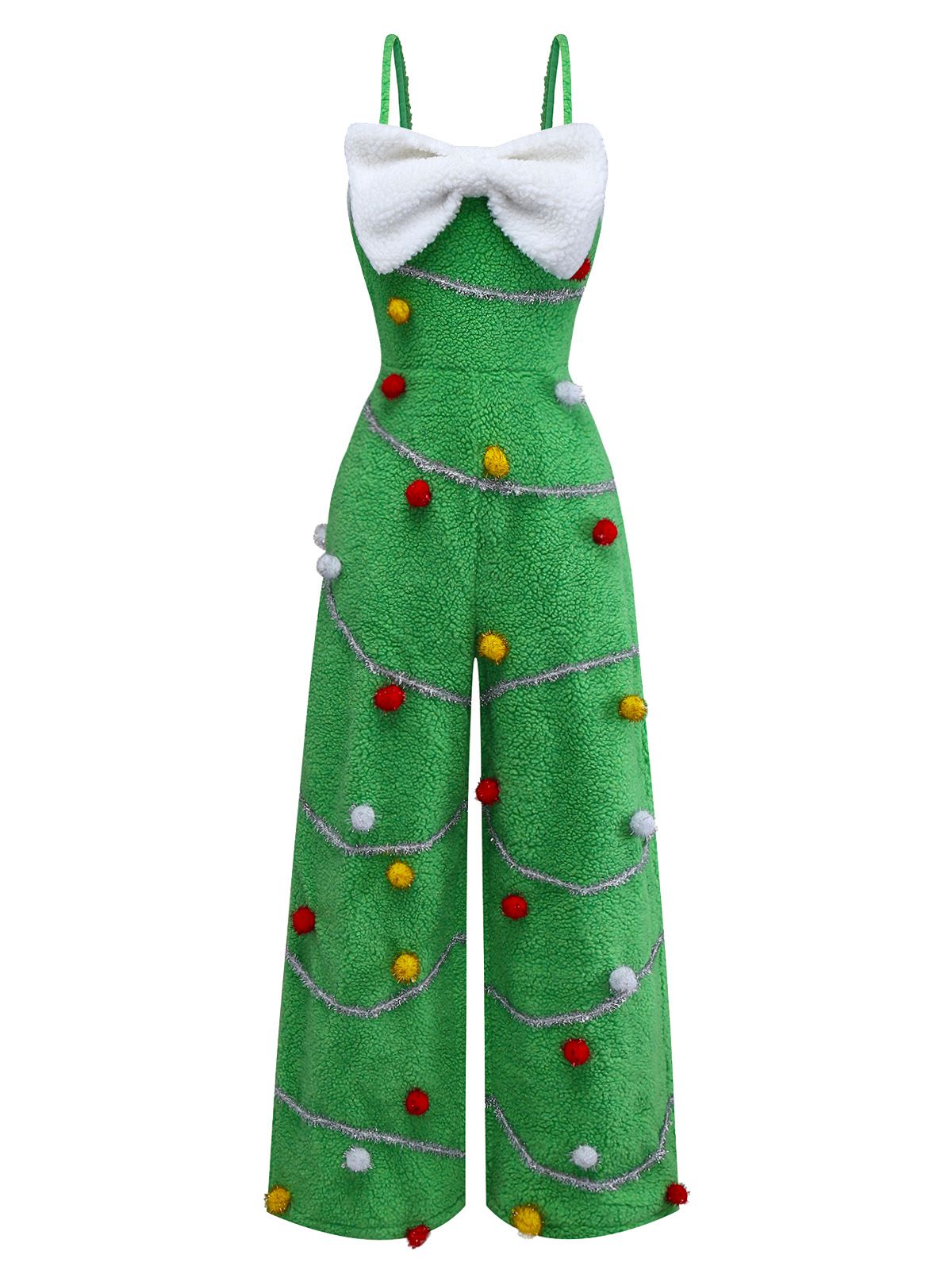 Louisa | Women's Pom-Pom Bow Ankle Jumpsuit
