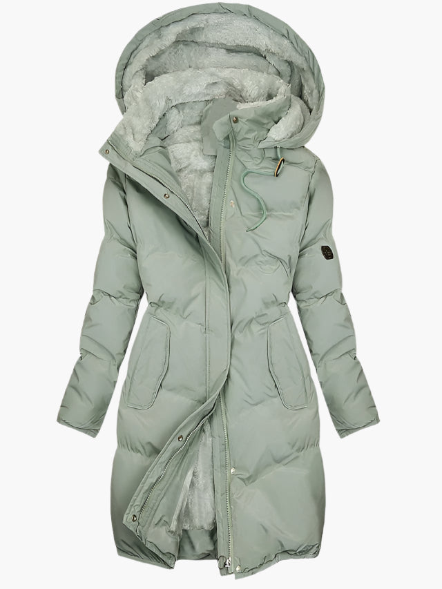 Cecile | Women's Quilted Hooded Coat