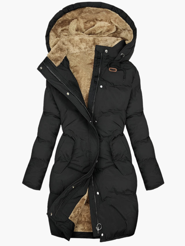 Cecile | Women's Quilted Hooded Coat