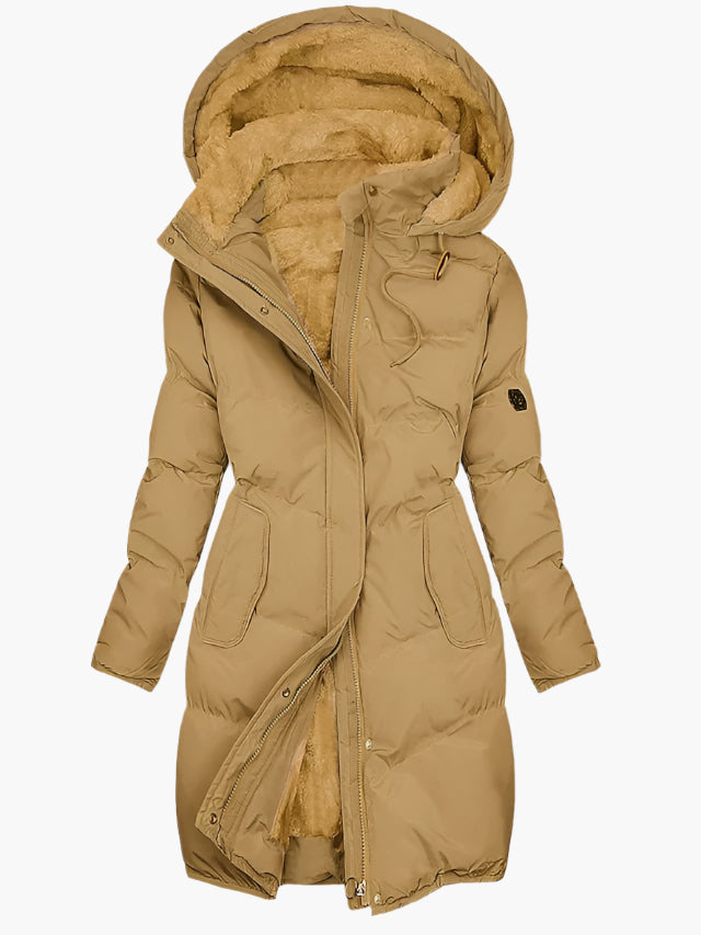 Cecile | Women's Quilted Hooded Coat