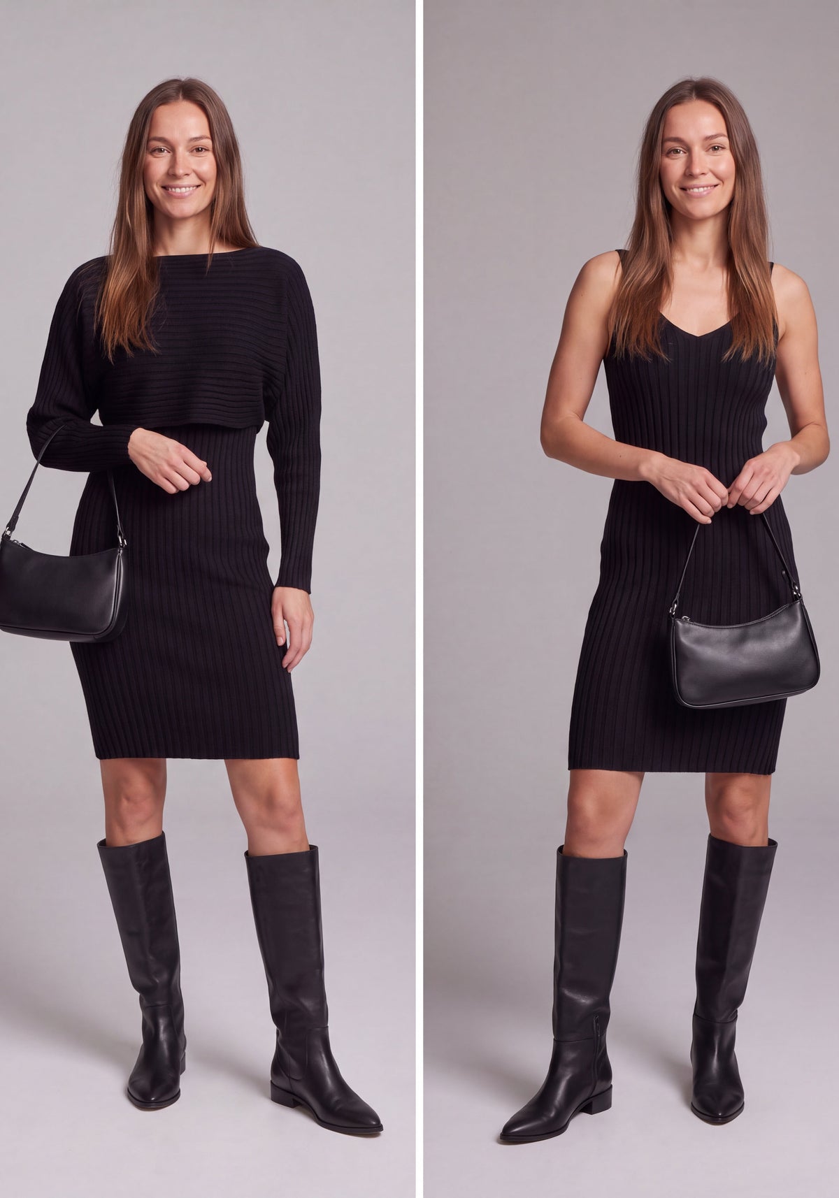 Annelise | Women's Ribbed Two-Piece Mini Dress Set