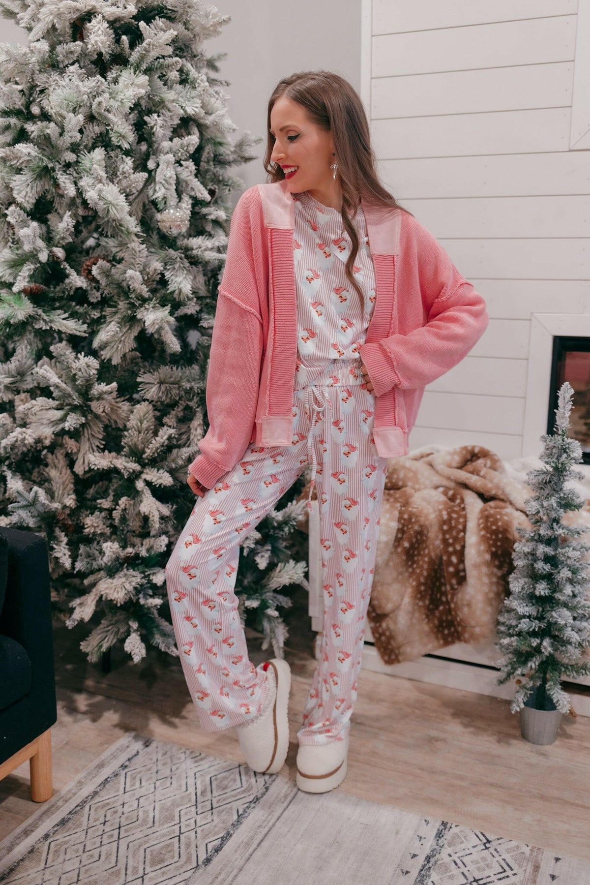 Teresa | Women's Santa Stripe Lounge Set