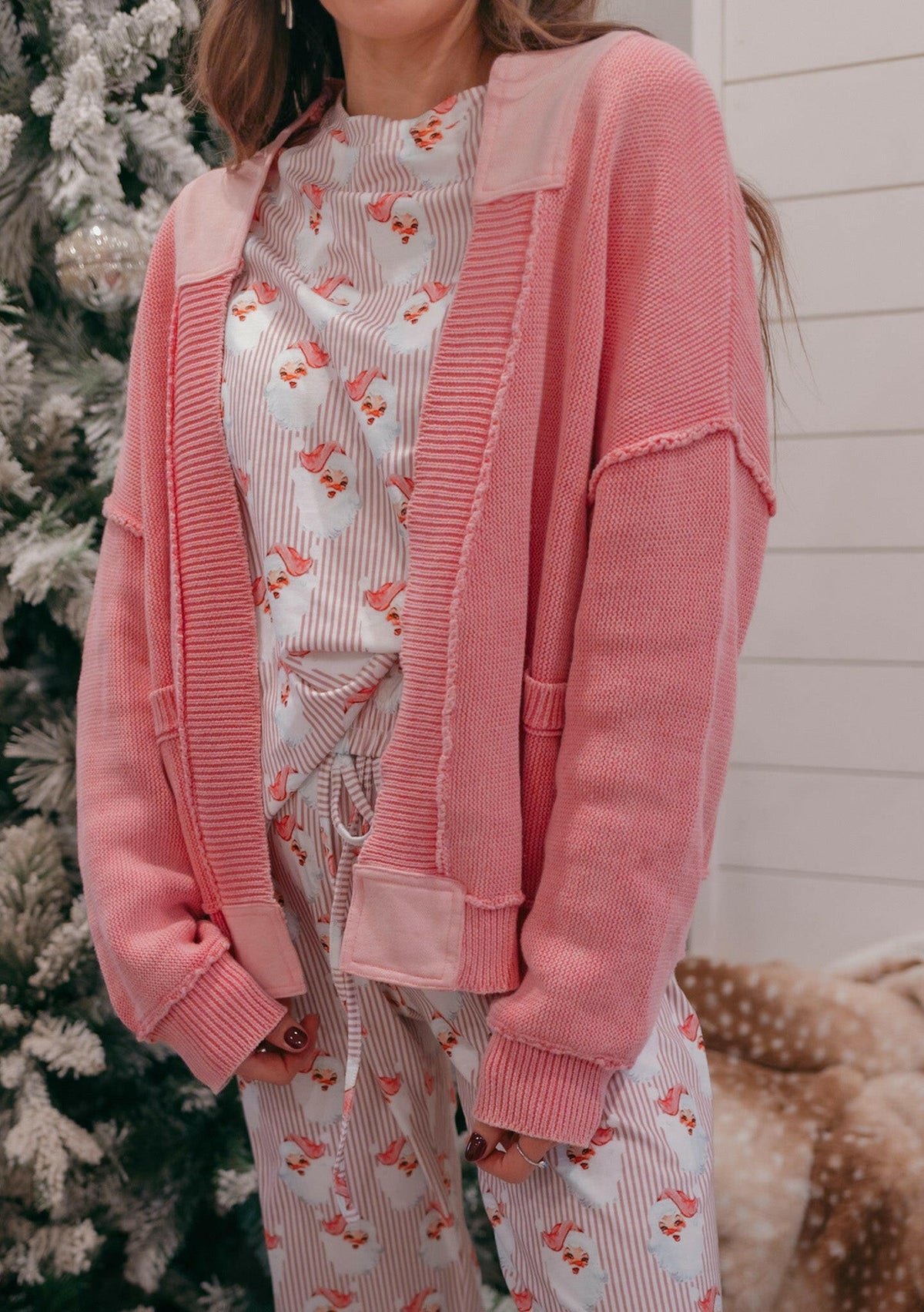 Teresa | Women's Santa Stripe Lounge Set