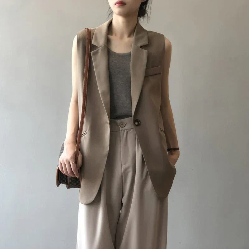 Priscilla | Women's Sleeveless Blazer Vest