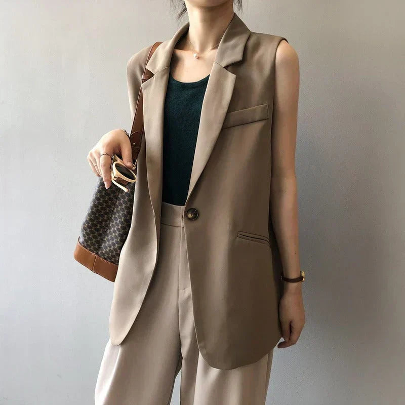 Priscilla | Women's Sleeveless Blazer Vest