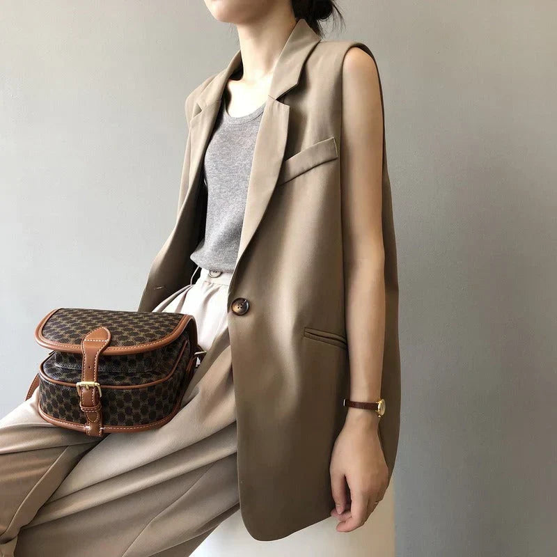 Priscilla | Women's Sleeveless Blazer Vest