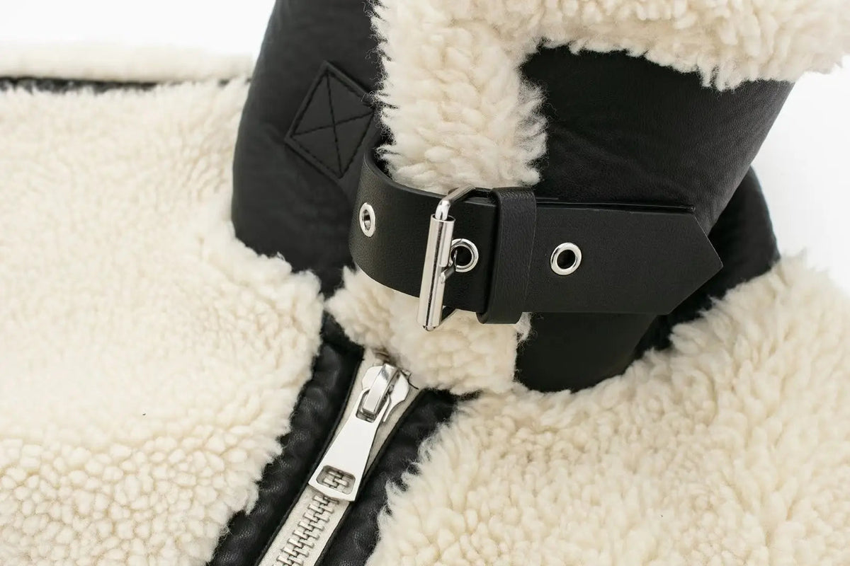 Penelope | Women's Teddy Fleece Jacket with Contrast Trim