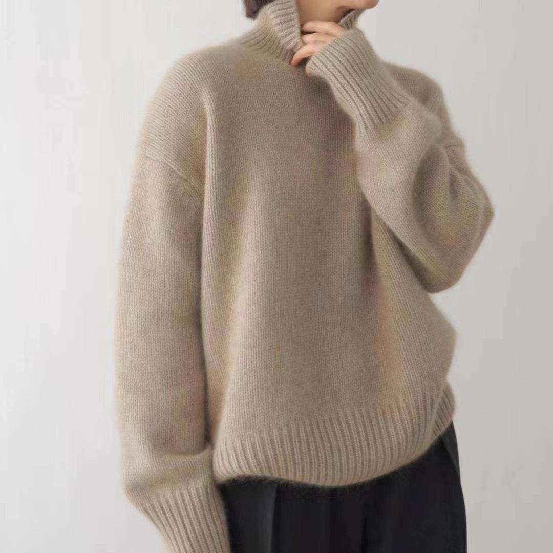 Ingrid-Olive | Women's Turtleneck Sweater