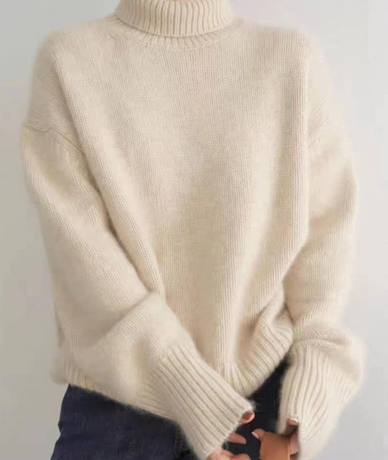 Ingrid-Olive | Women's Turtleneck Sweater