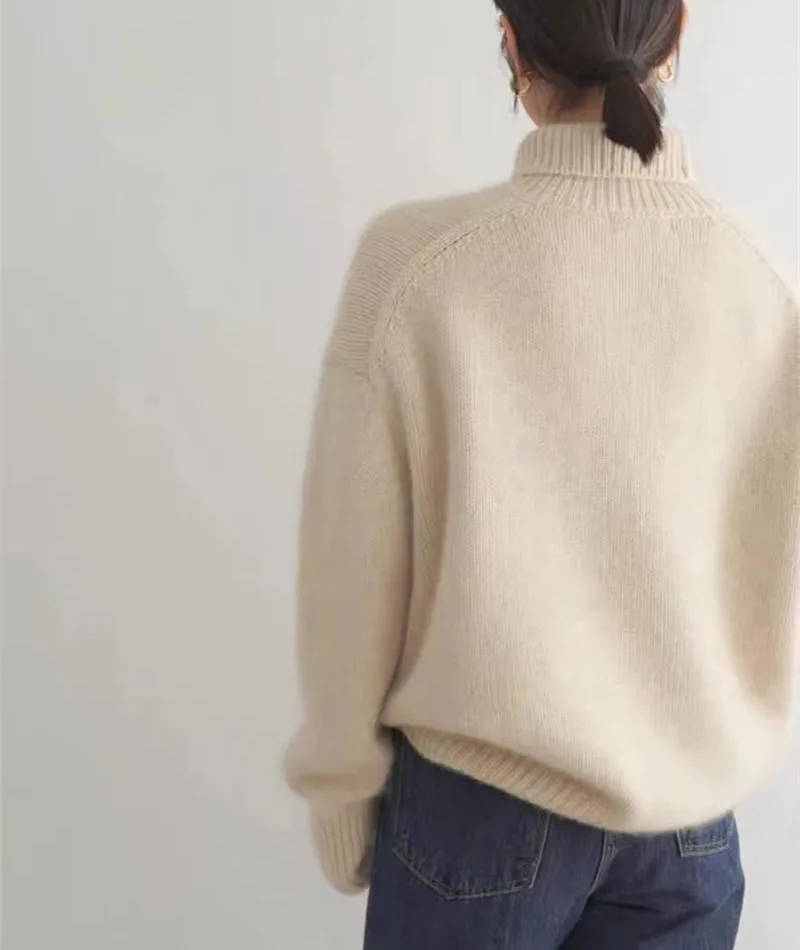 Ingrid-Olive | Women's Turtleneck Sweater