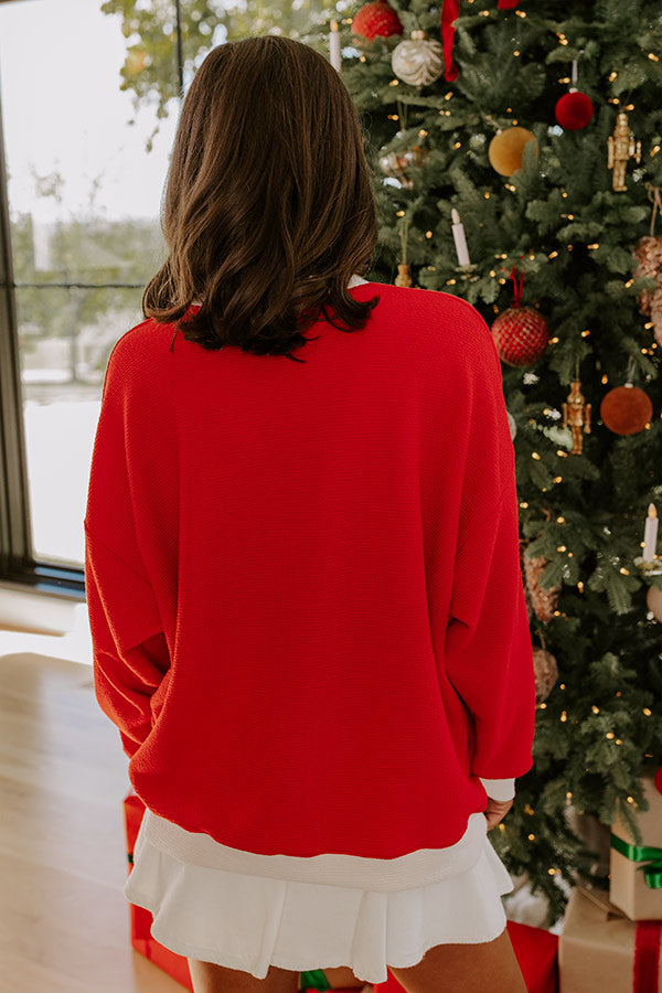 Aurelia | Women's Waffle Knit Holiday Top