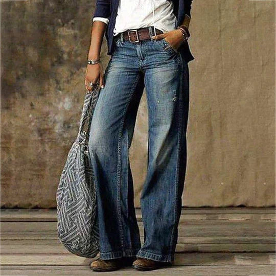 Aurelia-Harriet | Women's Wide-Leg Flare Jeans