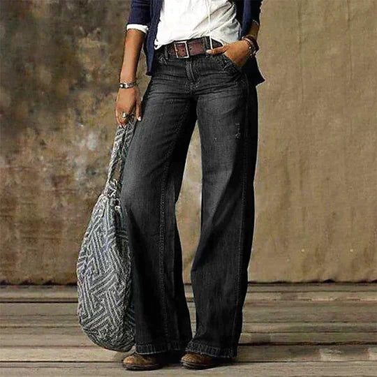 Aurelia-Harriet | Women's Wide-Leg Flare Jeans