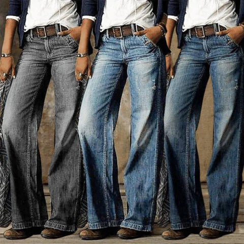 Aurelia-Harriet | Women's Wide-Leg Flare Jeans