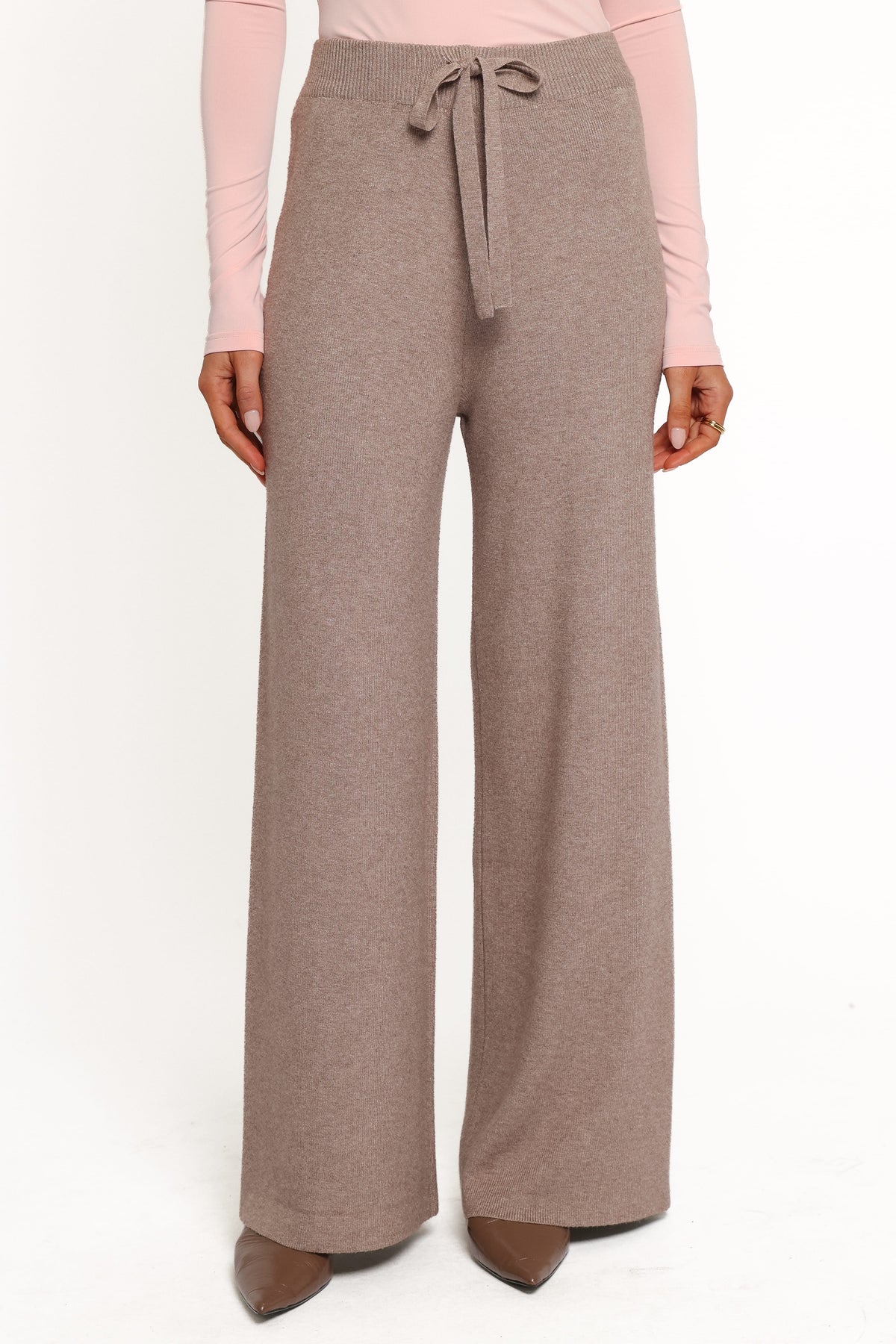 Helena-Lorraine | Women's Wide Leg Knit Pants