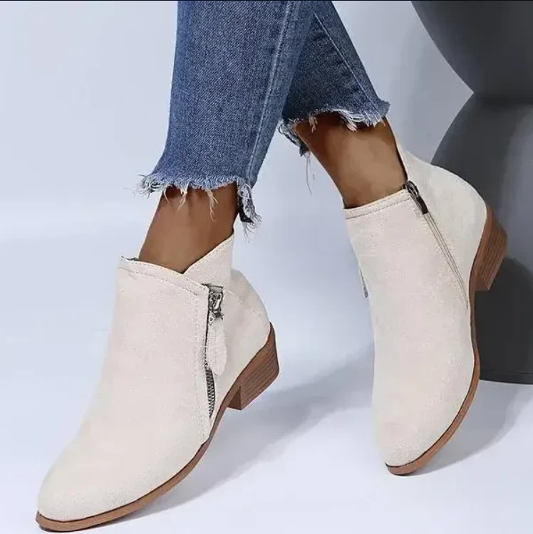 Patricia | Women's Zip-Front Lace-Up Ankle Boots