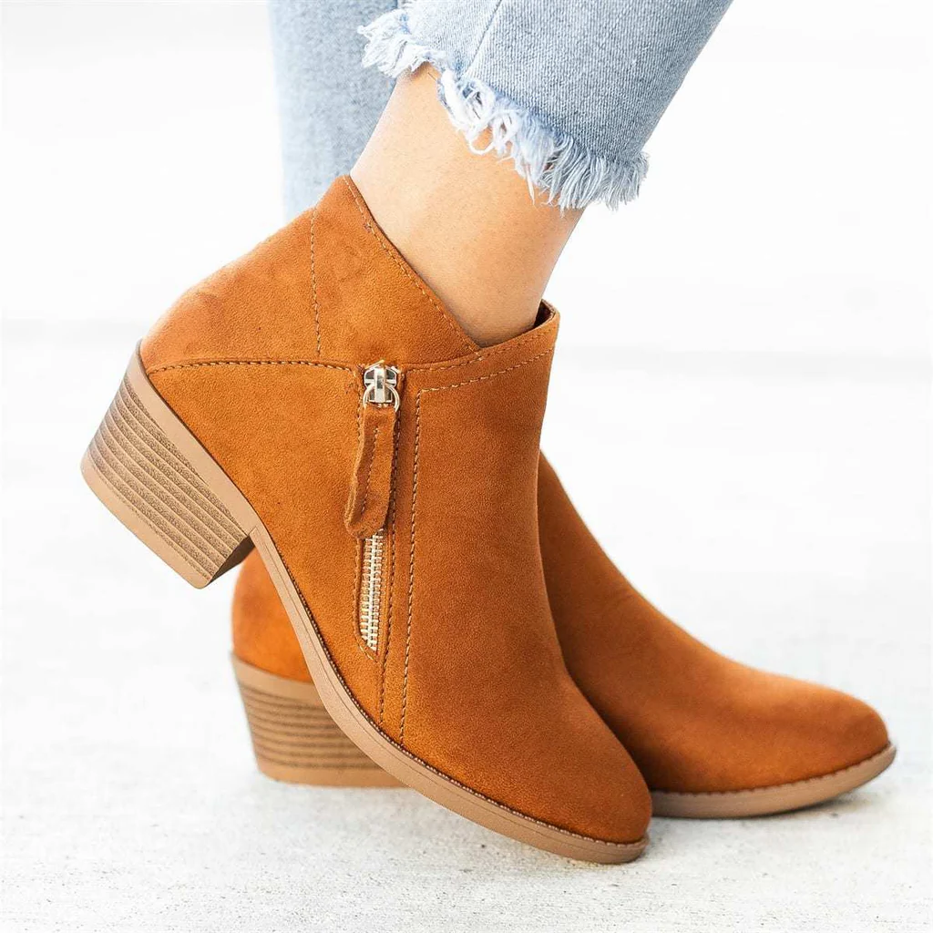 Patricia | Women's Zip-Front Lace-Up Ankle Boots